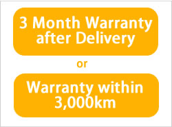 3 Month Warranty after Delivery or Warranty within 3,000km